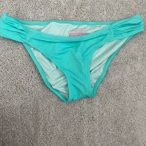 Victoria secret turquoise bikini bottoms. Size L.